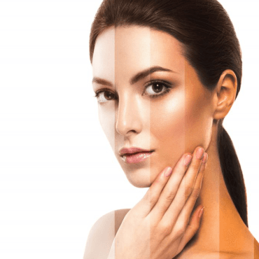 Whitening/tanning effect